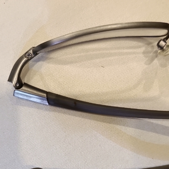 Nike Flexon Eyeglasses 4102 Gunmetal Grey Rectangular Frame 54-18 135 - Picture 13 of 14